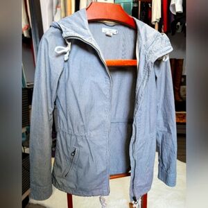 Nautical Navy/White Striped Light Weight Jacket